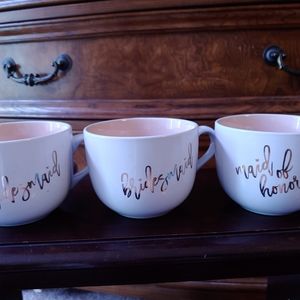 Bridesmaid coffee/cocoa mugs